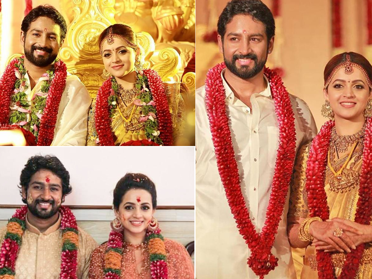 Bhavana Menon wedding Anniversary with Husband Naveen Photos1
