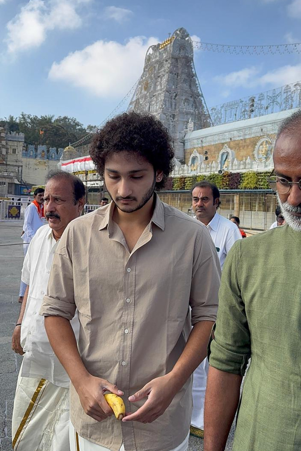 SuperStar Krishna Grand Son Jaya Krishna Visited Tirumala Temple Photos5