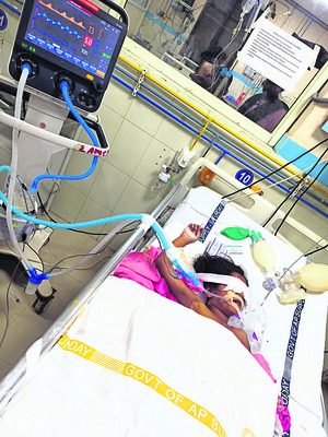 జీజీహెచ్‌లో చిన్నారికి పునర్జన్మ1