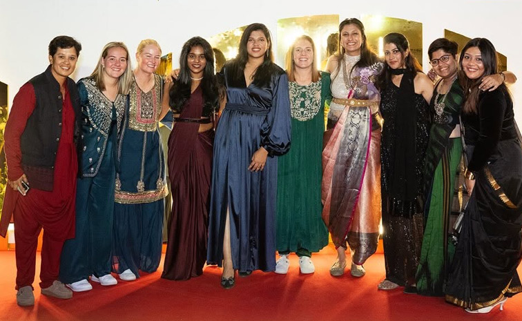 Royal Challengers Bengaluru Women Players Shining At The Red Carpet Event Photos11