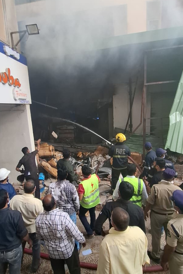 Massive Fire Accident in Furniture Shop at Nampally Photos6