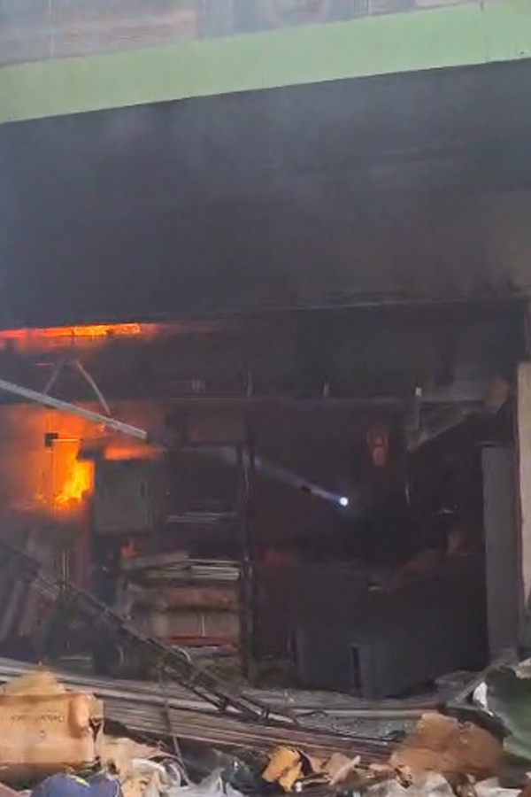 Massive Fire Accident in Furniture Shop at Nampally Photos11
