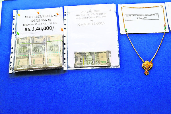 రూ. 1.07 కోట్ల సొత్తు రికవరీ 1