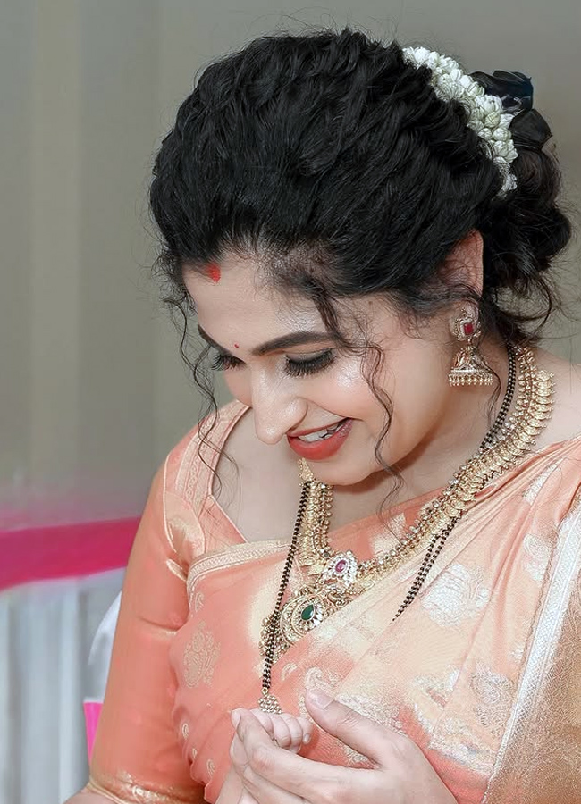 Telugu serial actress's daughter's naming ceremony (photos)15