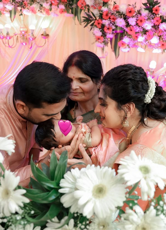 Telugu serial actress's daughter's naming ceremony (photos)3