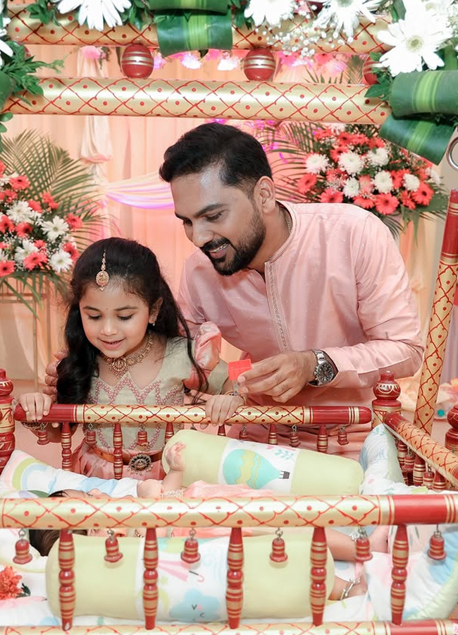 Telugu serial actress's daughter's naming ceremony (photos)6
