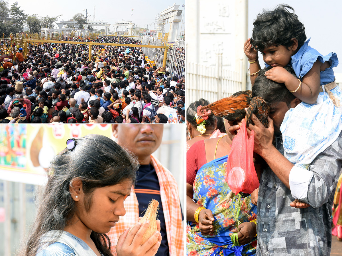 Huge Devotee Rush At Medaram Jatara 20261