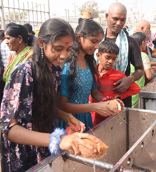 Huge Devotee Rush At Medaram Jatara 202611
