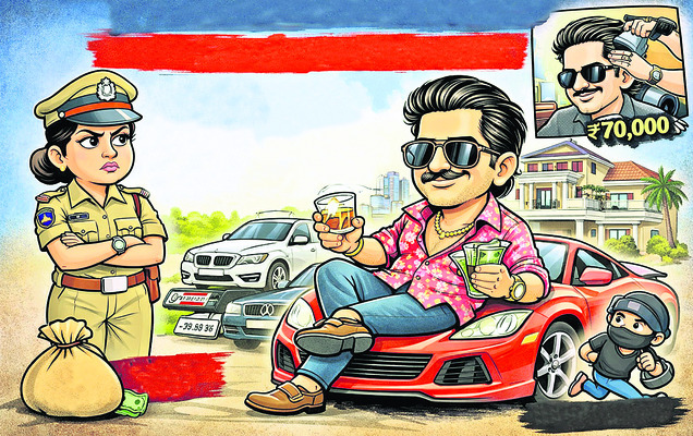 ఉత్తరాది రాష్ట్రాల్లో కార్లు దొంగలించి.. 
1