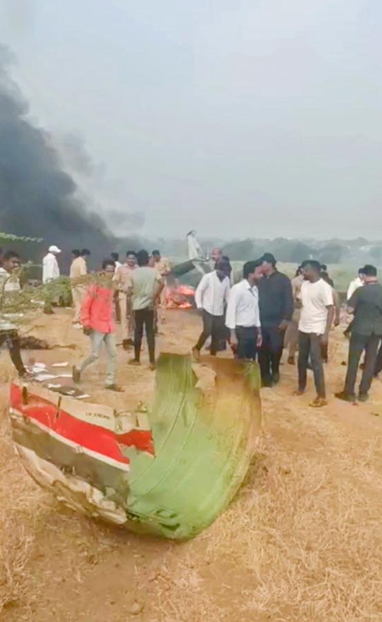 Maharashtra Deputy CM Ajit Pawar Plane Crash Viral Photos7