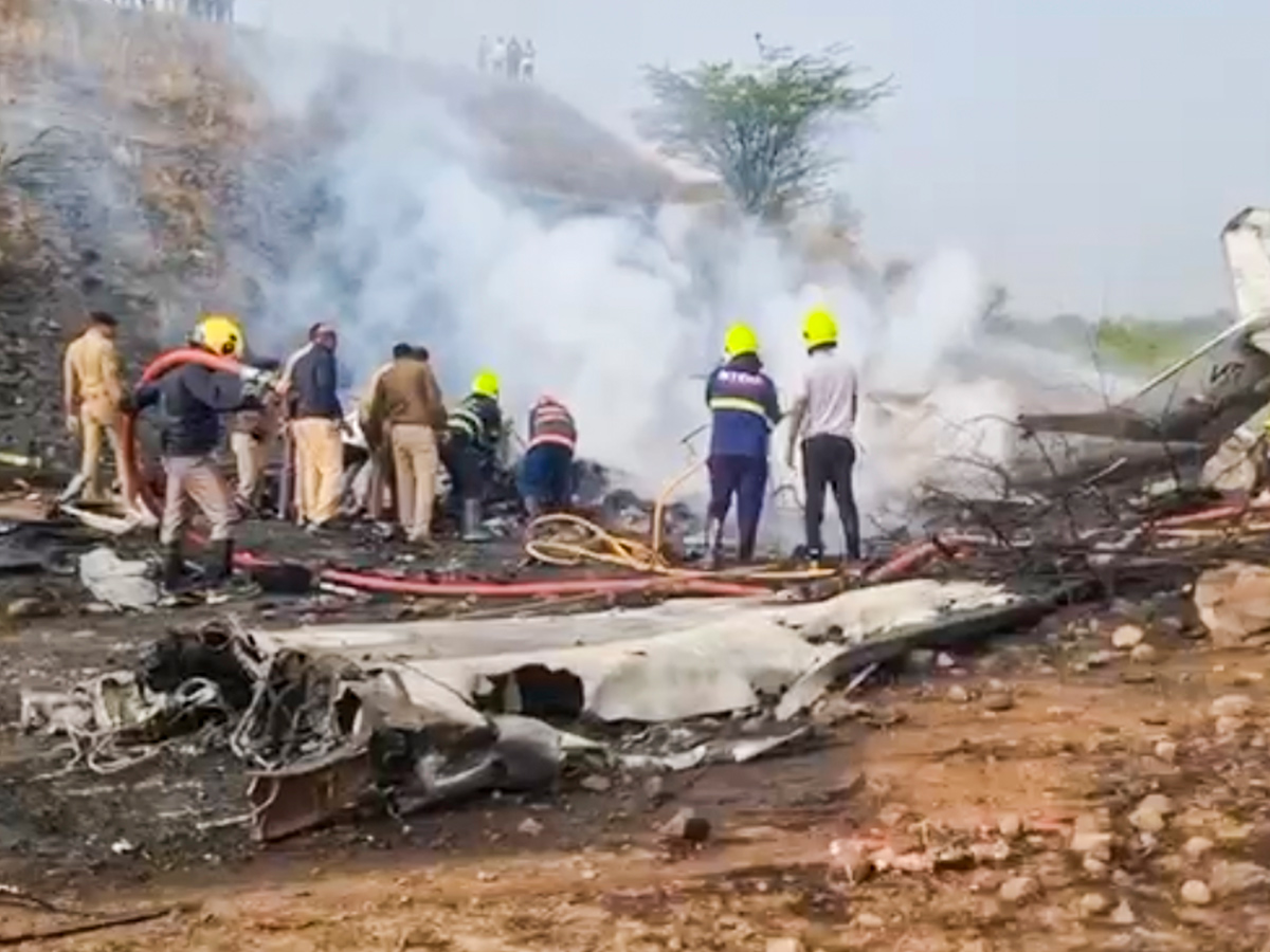 Maharashtra Deputy CM Ajit Pawar Plane Crash Viral Photos9
