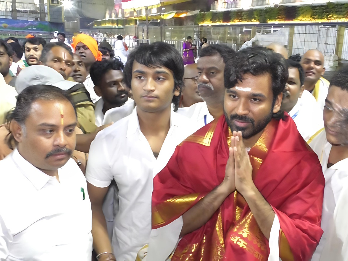 Actor Dhanush Visits Tirumala Tirupati Temple Photos4