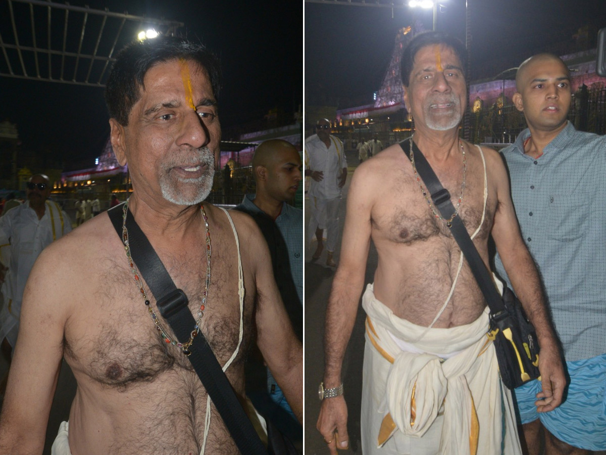 Former India Cricketer K Srikkanth Offers Prayers At Tirumala Temple In Tirupati Photos1