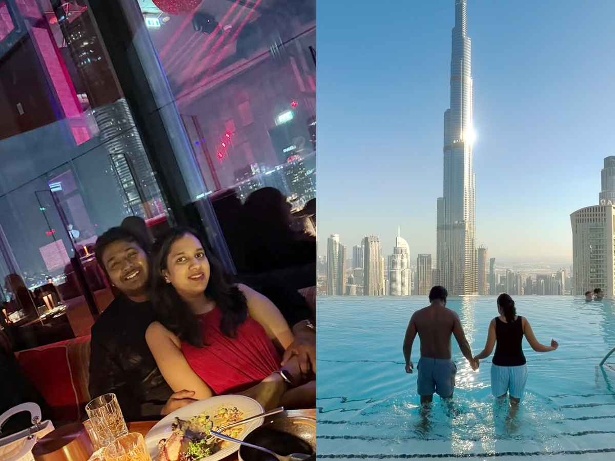 Rahul Sipligunj with his wife on a trip to Dubai (Photos)1