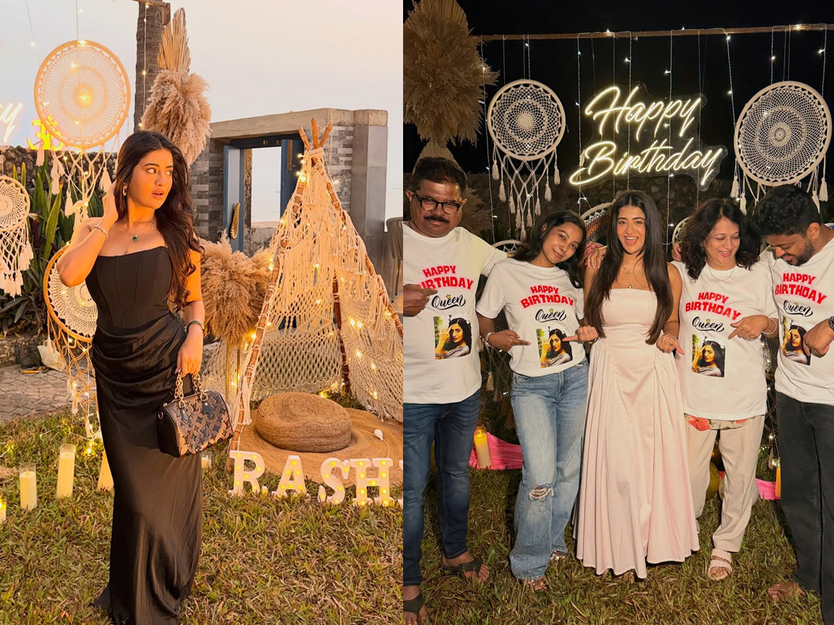 Actress Raashi Birthday celebration on The Beach In Goa Photos1