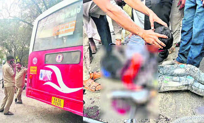 ఆర్టీసీ బస్సు– లారీ ఢీ1