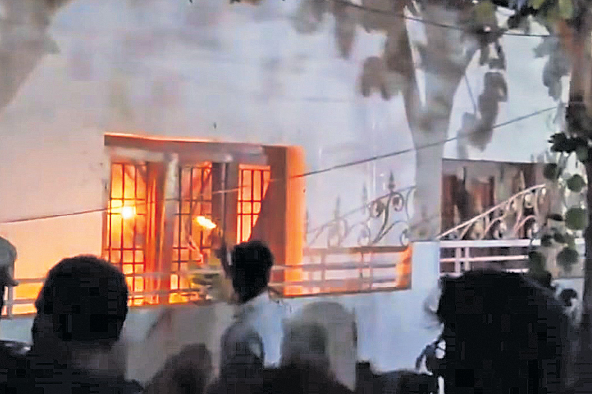 High Tension At Ambati Rambabu House In Guntur  22