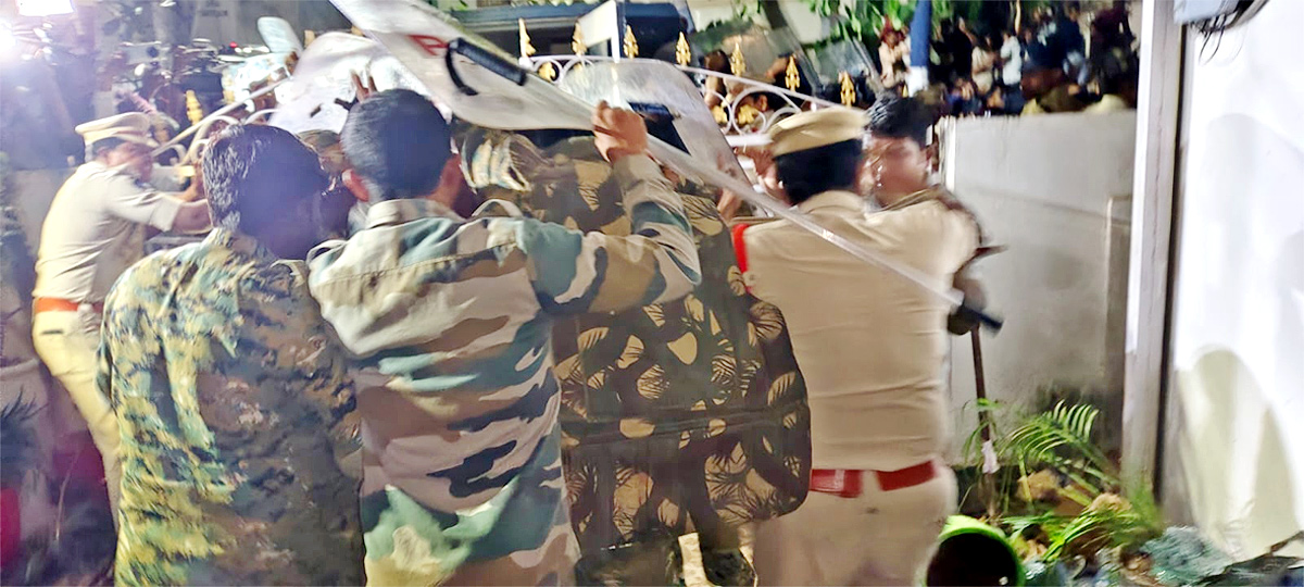 High Tension At Ambati Rambabu House In Guntur  6