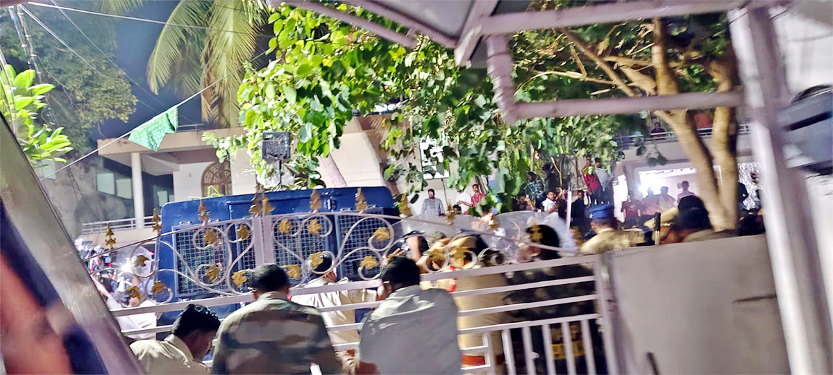 High Tension At Ambati Rambabu House In Guntur  7