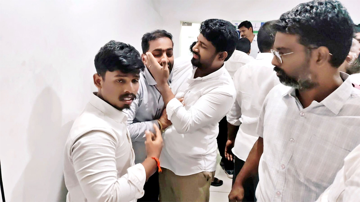 High Tension At Ambati Rambabu House In Guntur  19