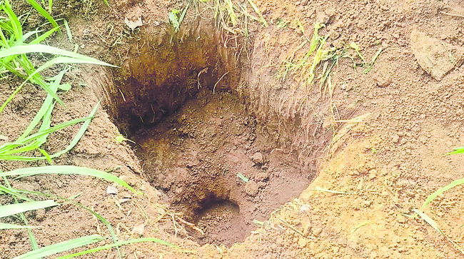 నంది విగ్రహాన్ని  తొలగించి తవ్వకాలు 2