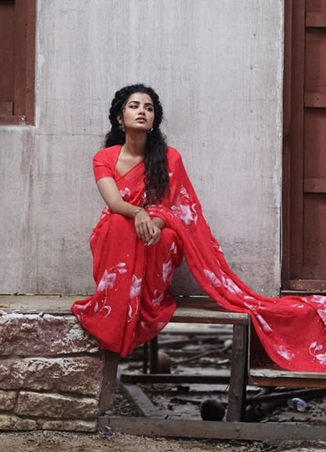 Anupama Parameswaran stuns in a floral saree (Photos)15