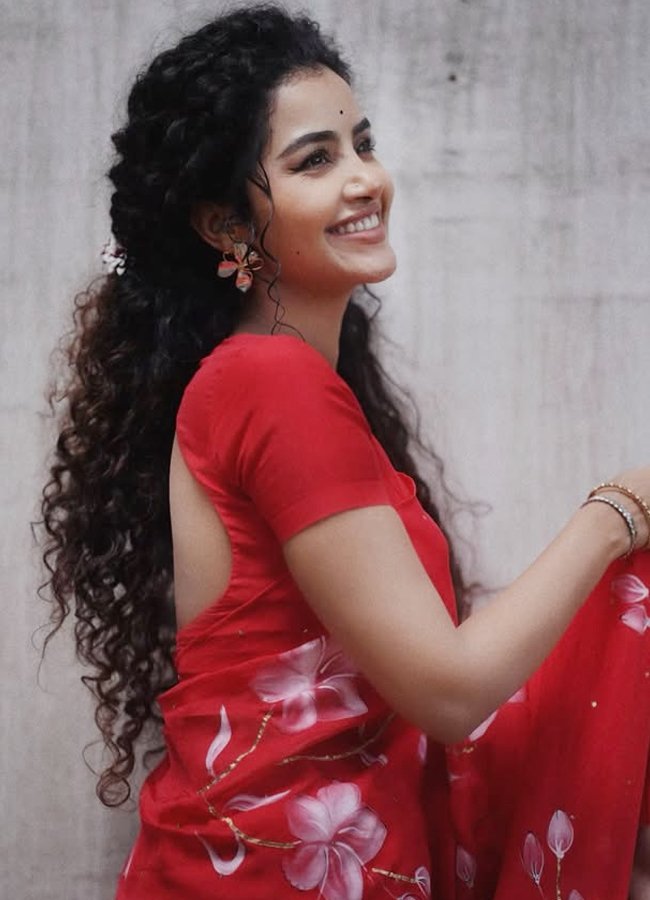 Anupama Parameswaran stuns in a floral saree (Photos)10