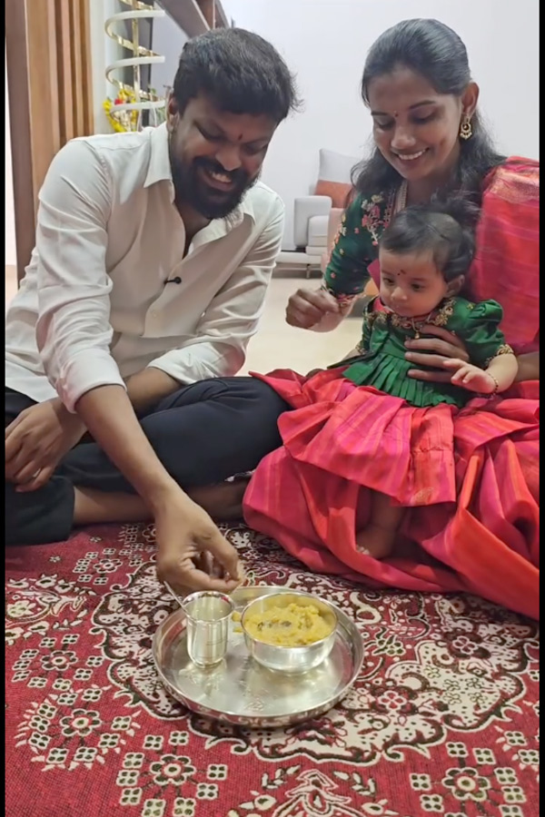 Bigg Boss Adi Reddy Second Daughter Anna Prasana Ceremony Photos5