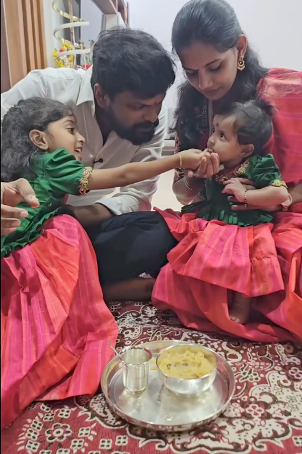 Bigg Boss Adi Reddy Second Daughter Anna Prasana Ceremony Photos6