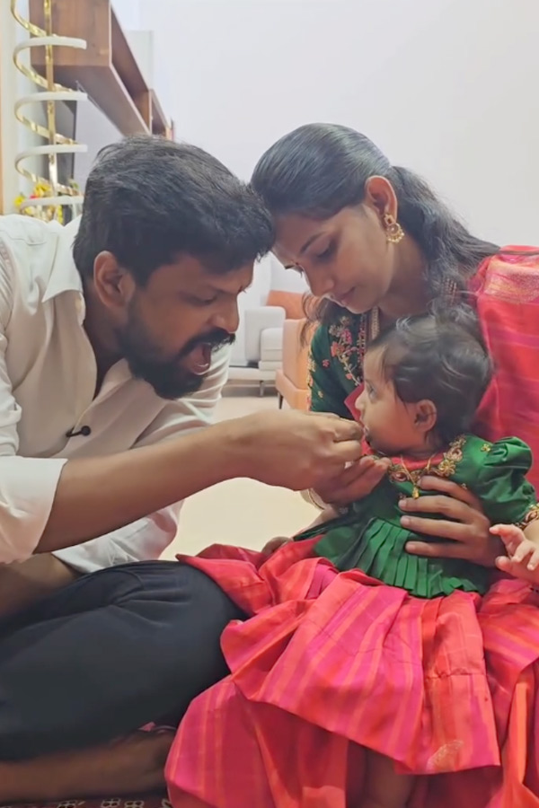 బిగ్‌బాస్ ఆదిరెడ్డి చిన్న కూతురి అన్నప్రాసన వేడుక (ఫొటోలు) | Bigg Boss ...