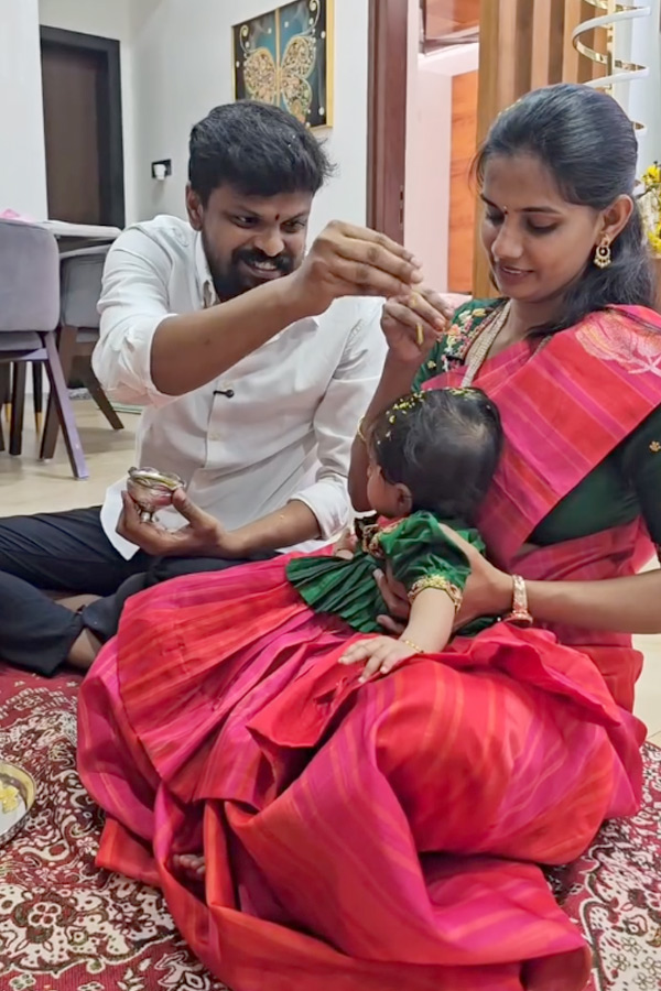 బిగ్‌బాస్ ఆదిరెడ్డి చిన్న కూతురి అన్నప్రాసన వేడుక (ఫొటోలు) | Bigg Boss ...