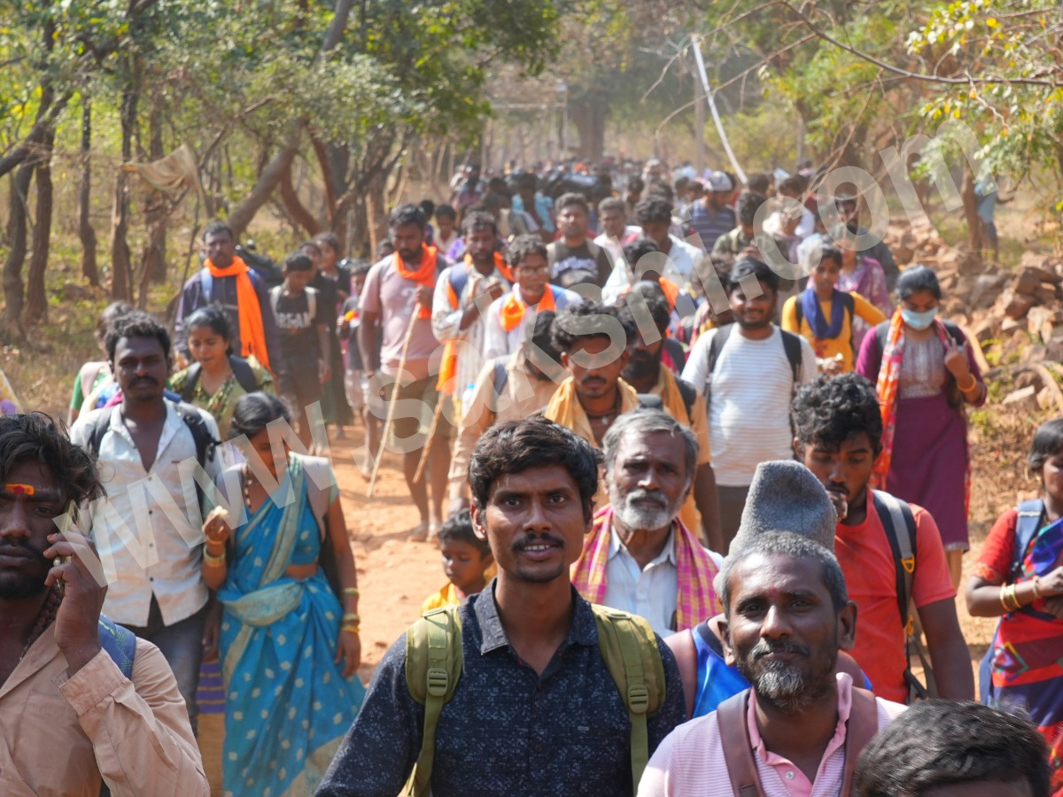 Devotees walking To Srisailam on the occasion of Shivaratri Festival PHotos1