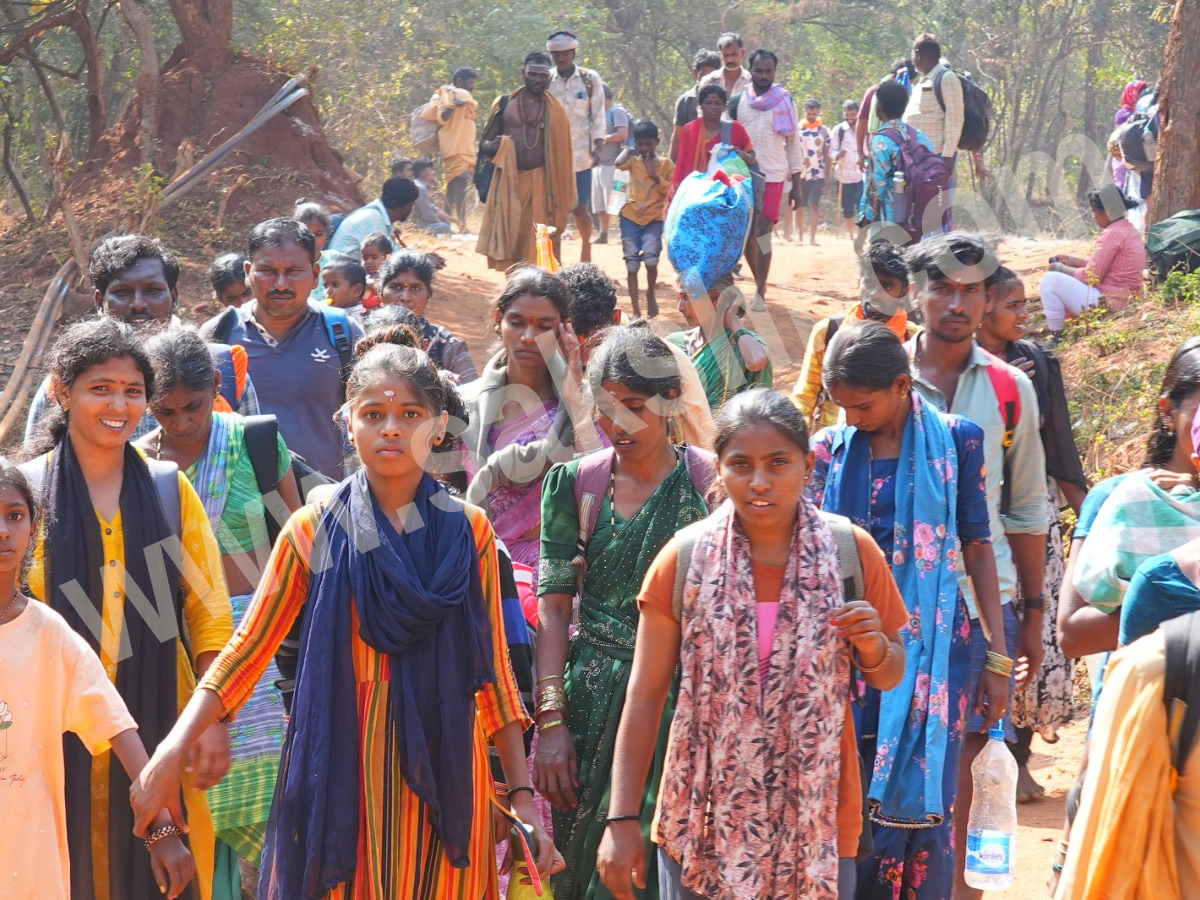 Devotees walking To Srisailam on the occasion of Shivaratri Festival PHotos7