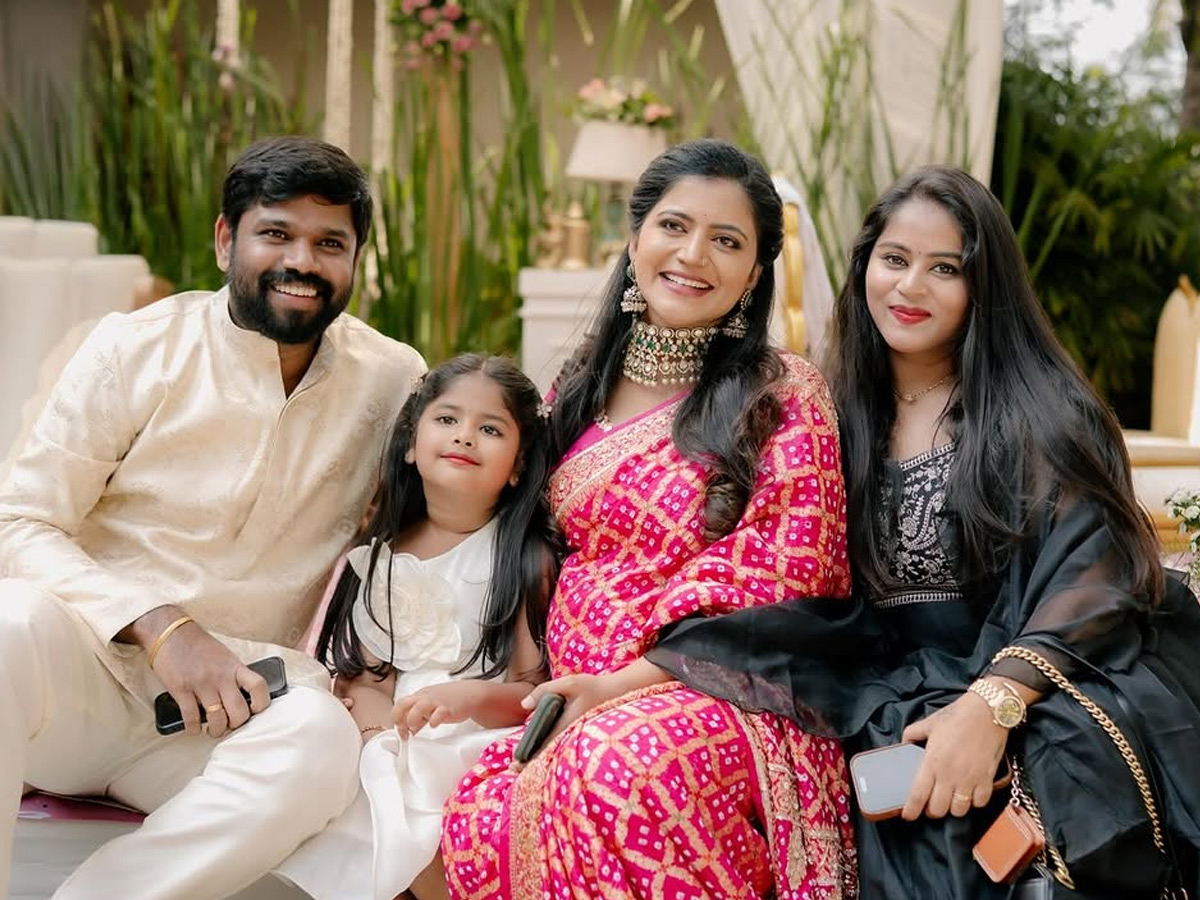 Shiva Jyothi In Her Brother engagement Beautiful Clicks Photos13