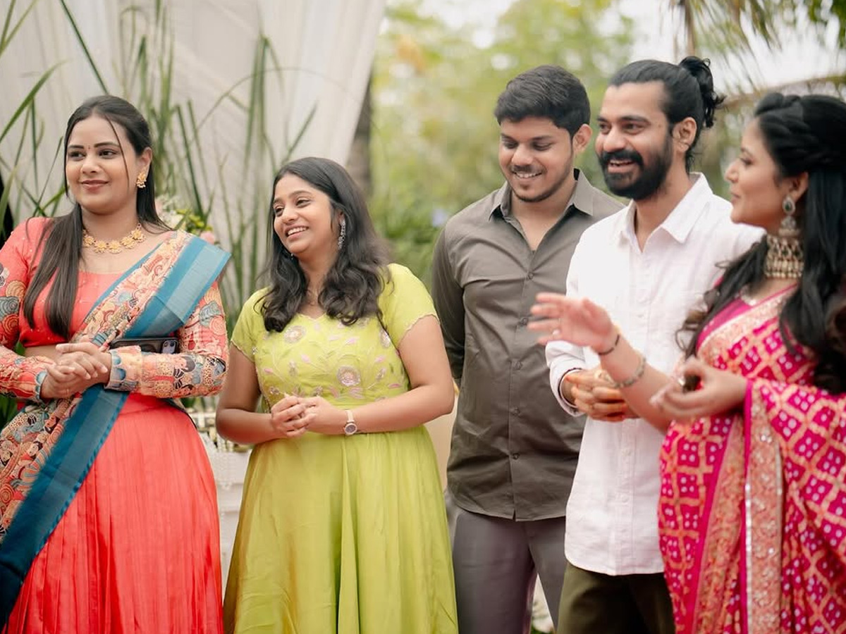 Shiva Jyothi In Her Brother engagement Beautiful Clicks Photos14