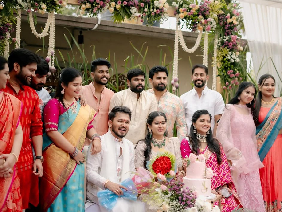 Shiva Jyothi In Her Brother engagement Beautiful Clicks Photos15