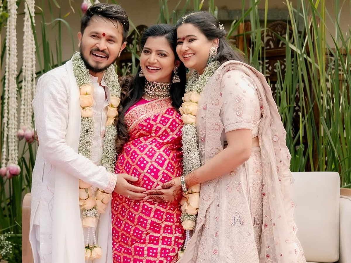 Shiva Jyothi In Her Brother engagement Beautiful Clicks Photos4