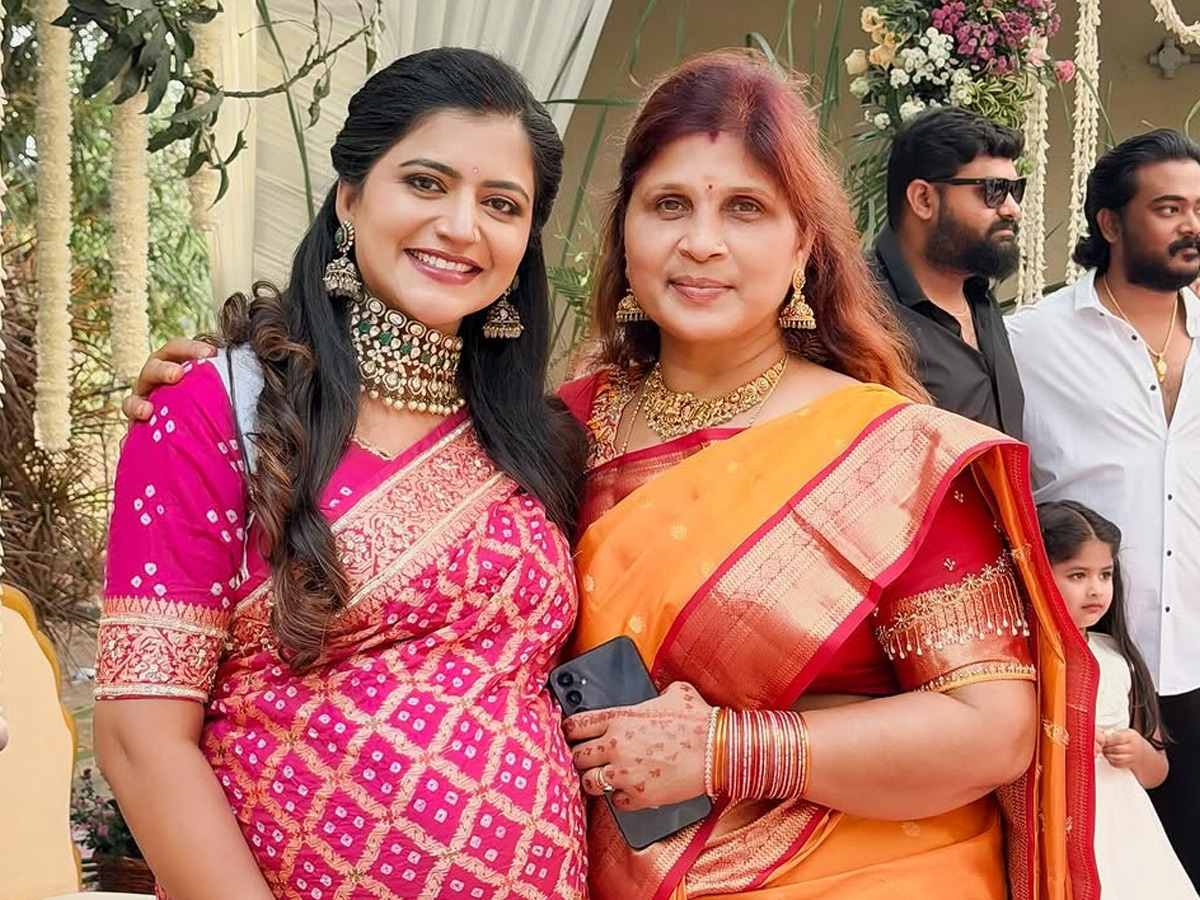 Shiva Jyothi In Her Brother engagement Beautiful Clicks Photos7