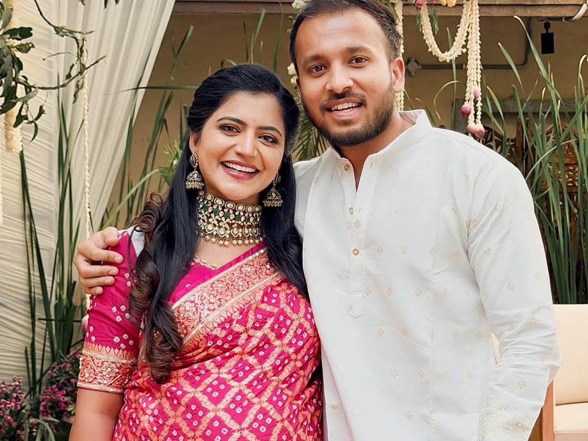 Shiva Jyothi In Her Brother engagement Beautiful Clicks Photos8