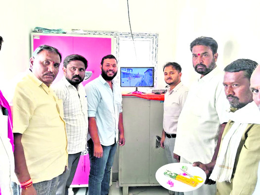 సీసీ కెమెరాలతో  గ్రామ భద్రత బలోపేతం 2