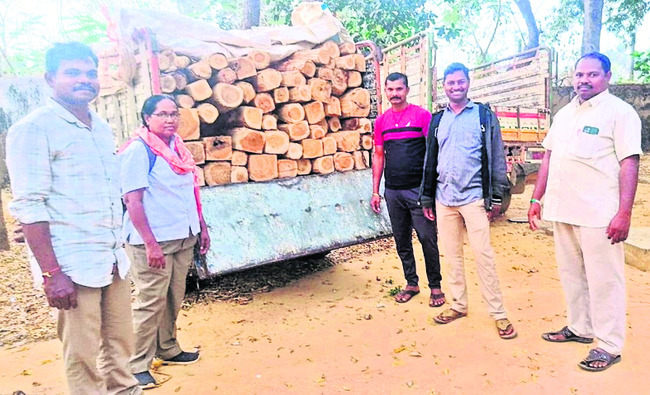 అక్రమ కలప స్వాధీనం 1