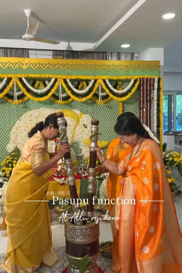 Allu Sirish Shares Glimpses From Pasupu Ceremony With Nayanika Reddy Photos12