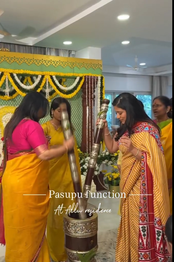 Allu Sirish Shares Glimpses From Pasupu Ceremony With Nayanika Reddy Photos14