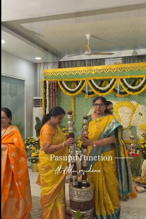 Allu Sirish Shares Glimpses From Pasupu Ceremony With Nayanika Reddy Photos18
