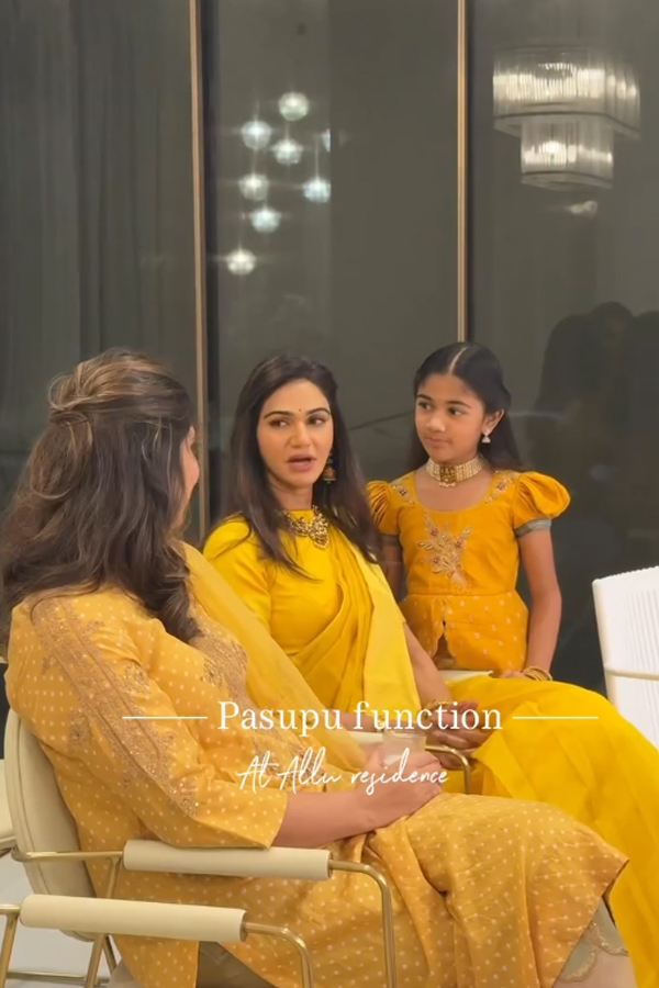 Allu Sirish Shares Glimpses From Pasupu Ceremony With Nayanika Reddy Photos23