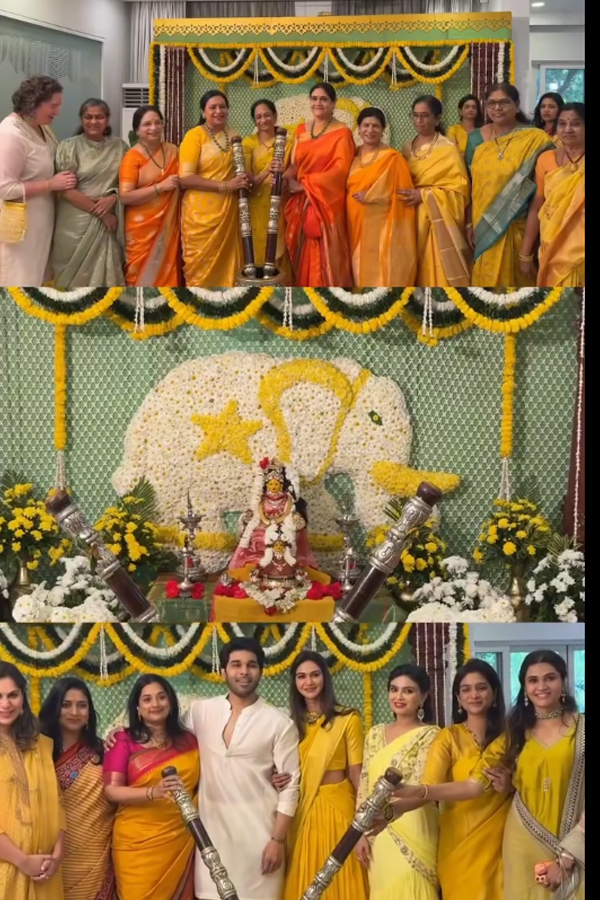 Allu Sirish Shares Glimpses From Pasupu Ceremony With Nayanika Reddy Photos27