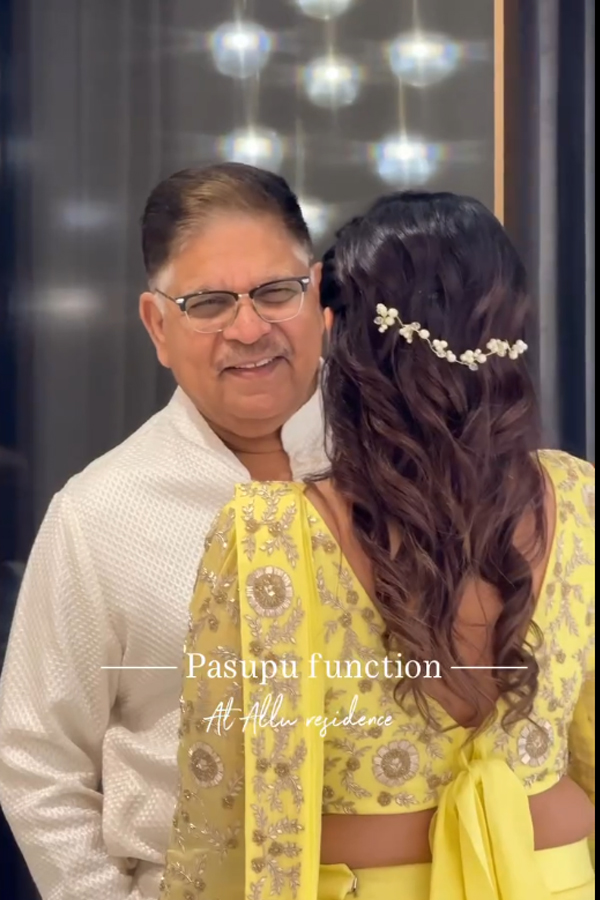 Allu Sirish Shares Glimpses From Pasupu Ceremony With Nayanika Reddy Photos4