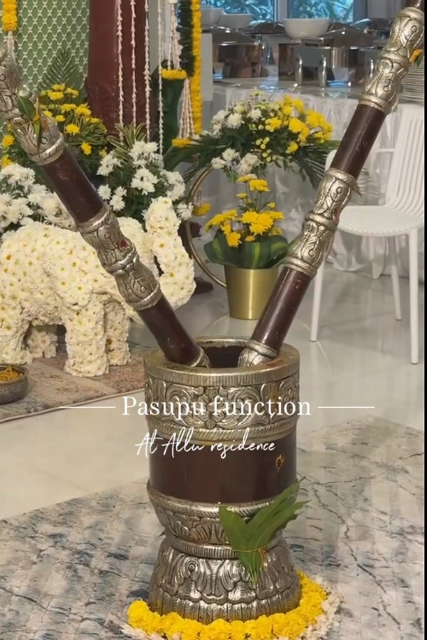 Allu Sirish Shares Glimpses From Pasupu Ceremony With Nayanika Reddy Photos7