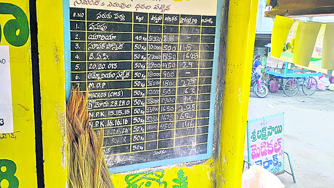 ఎరువుల బస్తాపై రూ.100 అదనపు బాదుడు..! 1