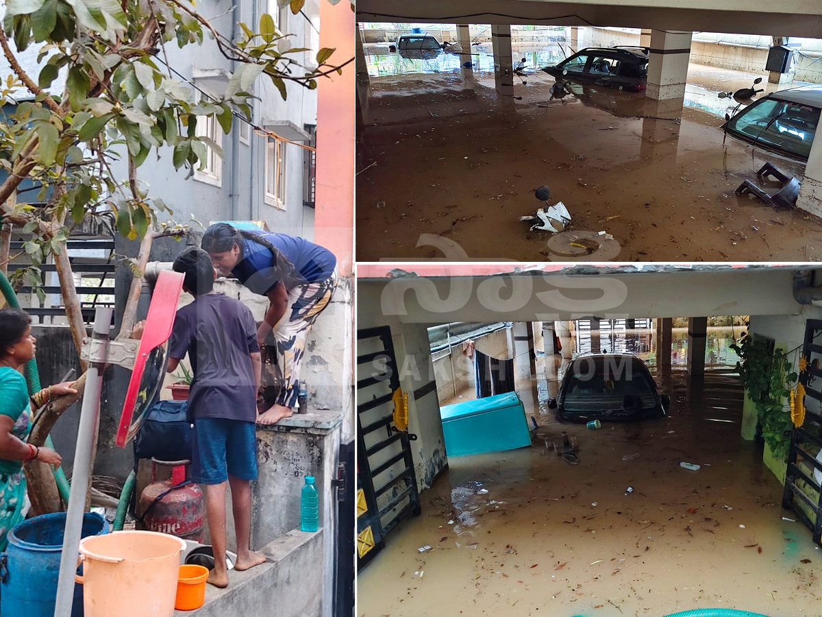 Floods inundate colonies in Manikonda1